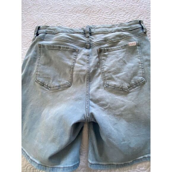 Jen 7 Denim Shorts Casual Blue Light Wash Size 10 - Picture 8 of 11